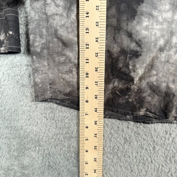 Vintage Y2K Eighty Eight Long Sleeve Shirt Size XL Gray Button Up Grunge Goth - Picture 11 of 14